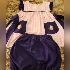 Pink and Purple Kids Dress Set